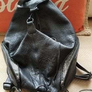 Leather backpack